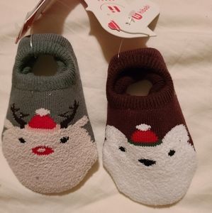 2 pairs Baby size nb-1yo socks